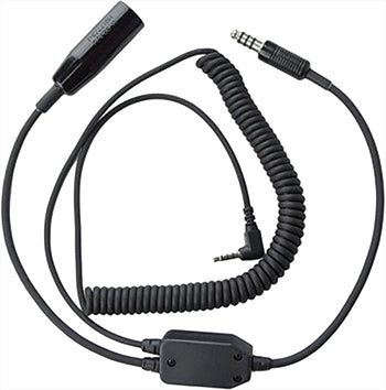 iPHONE/SMARTPHONE DIGITAL AUDIO RECORDER ADAPTER/For use with Helicopter (single plug) Headset. 3.5mm, 4 conductor plug. 