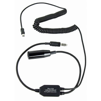 RECORDER ADAPTER for HELICOPTER/Records transmissions from the aircraft intercom system to external video camera. For use with Garmin Virb or Virb Elite