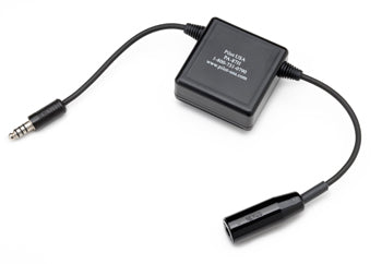 HELICOPTER IMPEDANCE CONVERTER/General Aviation (high) to Military (low)/U174/U plug/for use in military low impedance aircraft. Requires a 9 Volt battery (Not Included).