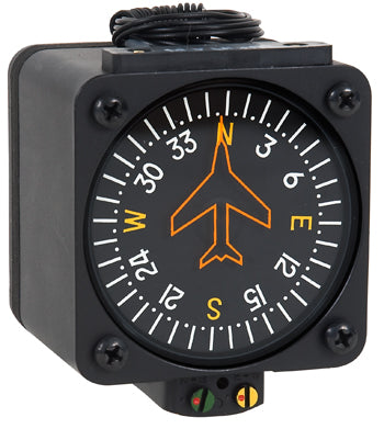 VERTICAL CARD COMPASS 5V/RED