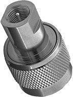 CONNECTOR/N male, 50 ohm, clamp/solder attachment for RG58, RG55, RG141, RG142, RG223, RG400. NOTE: This will not mate with 75 ohm N connectors.