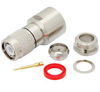 TNC MALE CONNECTOR CLAMP/Solder Attachment For RG213, RG214, RG8, RG9, RG11, RG225, RG393