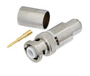 CONNECTOR/MHV male, crimp/solder attachment for RG214, RG9
