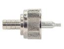 CONNECTOR/UHF male, crimp/solder attachment for RG55, RG141, RG142, RG223, RG400