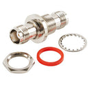 COAX ADAPTER/TNC female to TNC female, bulkhead hermetically sealed/mounting hole B06