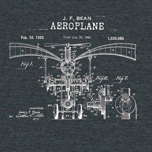 J.F. BEAN AEROPLANE T-SHIRT/Black, Men's X-Large