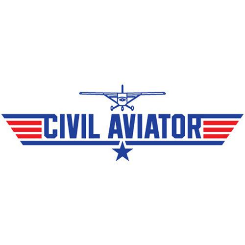 CIVIL AVIATOR T-SHIRT/White, Men's Large