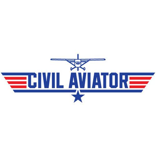 CIVIL AVIATOR T-SHIRT/White, Men's Large