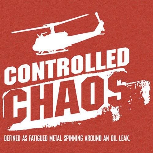 CONTROLLED CHAOS T-SHIRT/Red, Men's Large