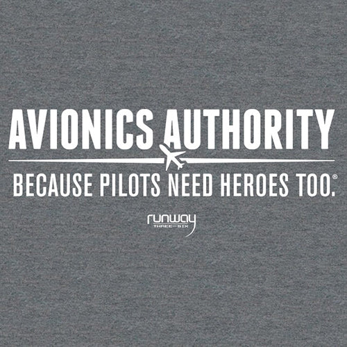 AVIONICS PILOTS NEED HEROES SHIRT/Gray, Men's Medium
