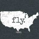 FLY USA T-SHIRT/Black, Men's X-Large