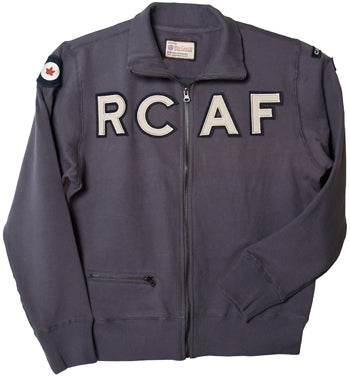 RCAF2 SWEATSHIRT/full zip/washed blue/medium