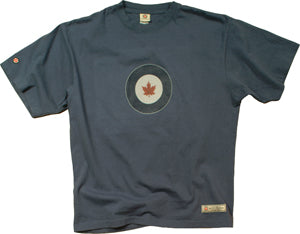 RCAF T-SHIRT/washed blue/short sleeve/small