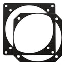 INSTRUMENT REDUCER PLATE/Heat-treated aluminum, black anodize finish. 3ATI to 3 1/8