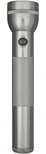 MAG-LITE FLASHLIGHT DISPLAY BOX/Gray Pewter, 2 D-cell batteries, equipped with two gas lamps.