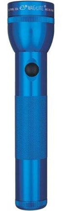MAG-LITE FLASHLIGHT HANG PACK/Blue, 2 D-cell batteries, equipped with two gas lamps.