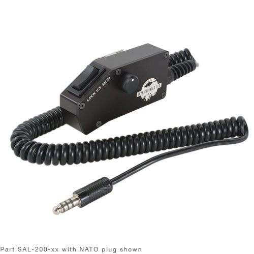 DROP CORD/NATO plug, volume control, 12 coil cord, ICS switch (Lock-Mom) 