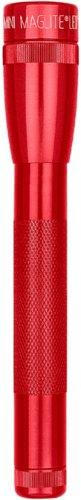MINI MAG-LITE LED FLASHLIGHT/Red, includes: flashlight, polypropylene holster and 2 AA alkaline batteries.