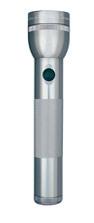 MAG-LITE LED FLASHLIGHT/Gray, 2 D-cell. 
