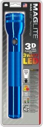 MAG-LITE LED FLASHLIGHT/Blue, 3 D-cell. 