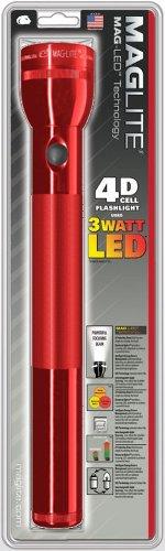 MAG-LITE LED FLASHLIGHT/Red, 4 D-cell
