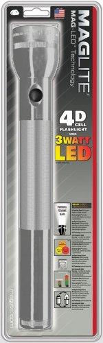 MAG-LITE LED FLASHLIGHT/Gray, 4 D-cell
