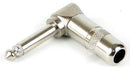 PHONE PLUG/RIGHT ANGLE/ 1/4  Inch Diameter.