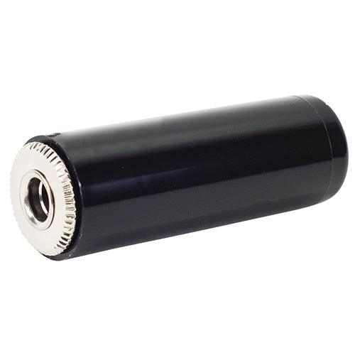 CABLE MOUNT JACK/Female, .250 inch diameter, 2 conductor, black handle, solder lugs.