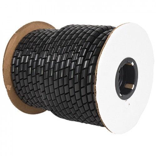 SPIRAL WRAP/Black, 1/8 inside diameter, Polyethylene.