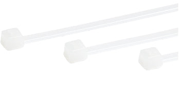 STANDARD CABLE TIE/Natural, 8 long, 0.10 width, 18 lb. strength. MIL Spec MS3367-4-9,type 1, class 2.