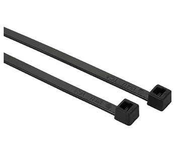 STANDARD CABLE TIE/Black, 8 long, .14 width, 30 lb. tensile strength. 