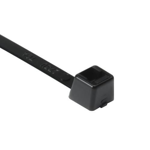 STANDARD CABLE TIE/Black, 12 long, .18 width,  50 lb. tensile strength. UL-ZODZ2.E64139.