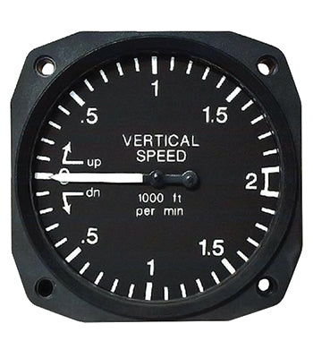 VERTICAL SPEED INDICATOR/2 1/4, 0-2000 ft, TSO'D 