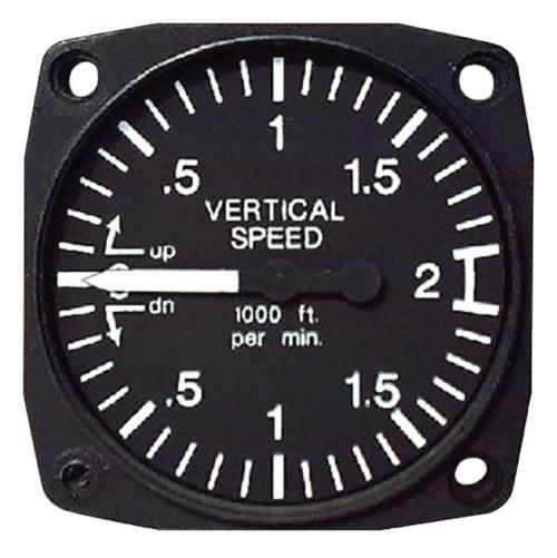VERTICAL SPEED INDICATOR/2 1/4, 0-6000 ft, TSO'D 