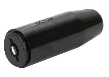 TELEPHONE JACK/U-92A/U, military, M9177/3-1, 4 conductor, overall diameter of plug housing .828 inch, overall length: 2.312 inch, contact diameter: .285 inch. For use with TP-101, TP-102, TP-120.