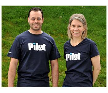 PILOT T-SHIRT/Navy blue, women's extra large