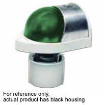 POSITION LIGHT ASSEMBLY/Green, 28V, black housing 