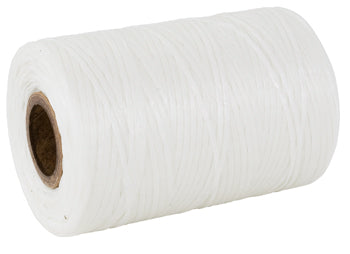 NYLON WAXED LACING CORD/White, 500 yards. Size Width: .077-.094 , Thickness: .011-.017 , MIL-T-43435 B-A-A-52080-B-3 BERRY COMPLIANT, Temperature Range: -67F to 250F (-55C to 121 C). 
