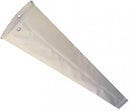 WINDSOCK ONLY/18 X 96, white, brass eyelets, vinyl laminated polyester.