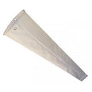 WINDSOCK ONLY/36 X 120, white, brass eyelets, vinyl laminated polyester.