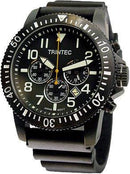 WATCH/Swiss Quartz GMT Ronda Movement 515-24/Black
