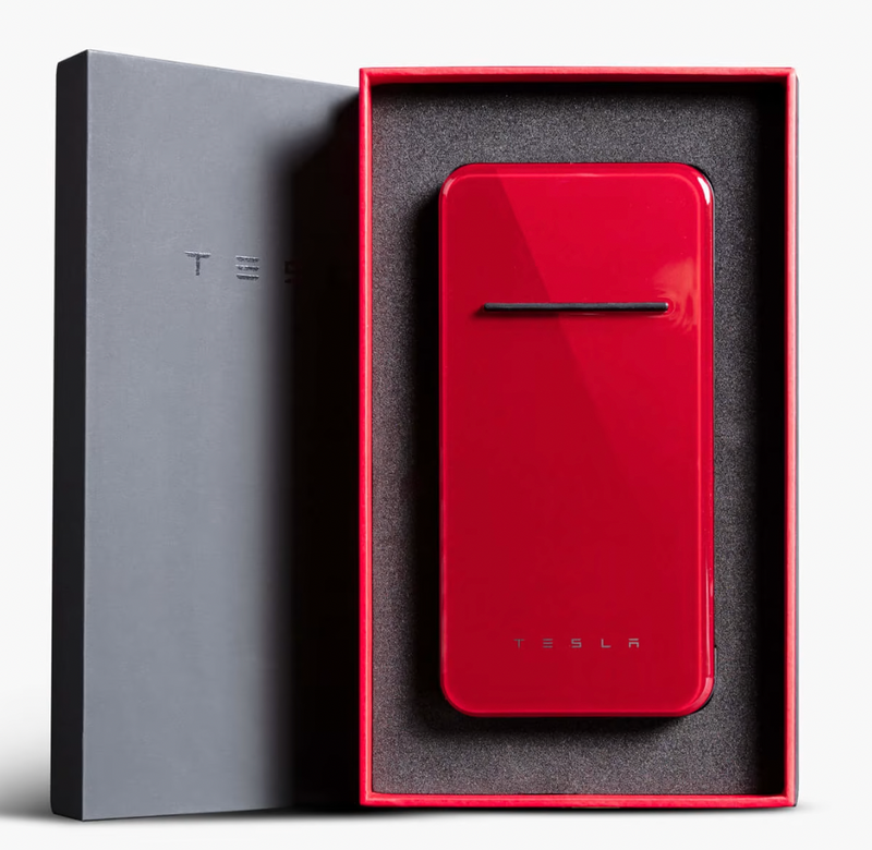 Tesla Red Wireless Portable Charger 2.0