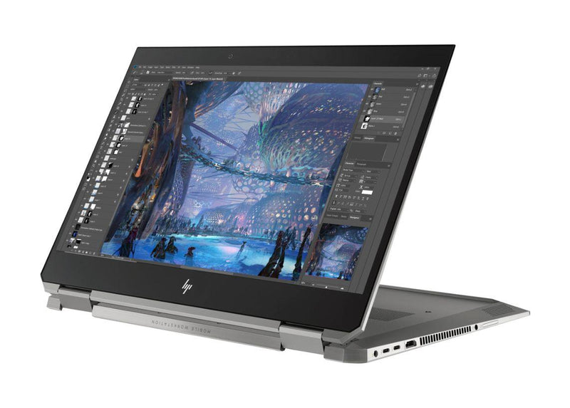 HP ZBook Studio x360 G5 W10P-64 i9-8950HK 1TB x2 NVME 32GB (1x32GB) DDR4 2666 15.6 UHD Touchscreen P1000 No-NIC WLAN BT FPR Cam
